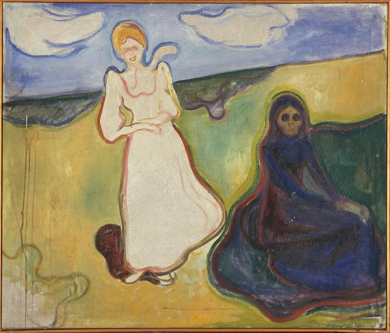 Duas mulheres em uma paisagem - Edvard Munch