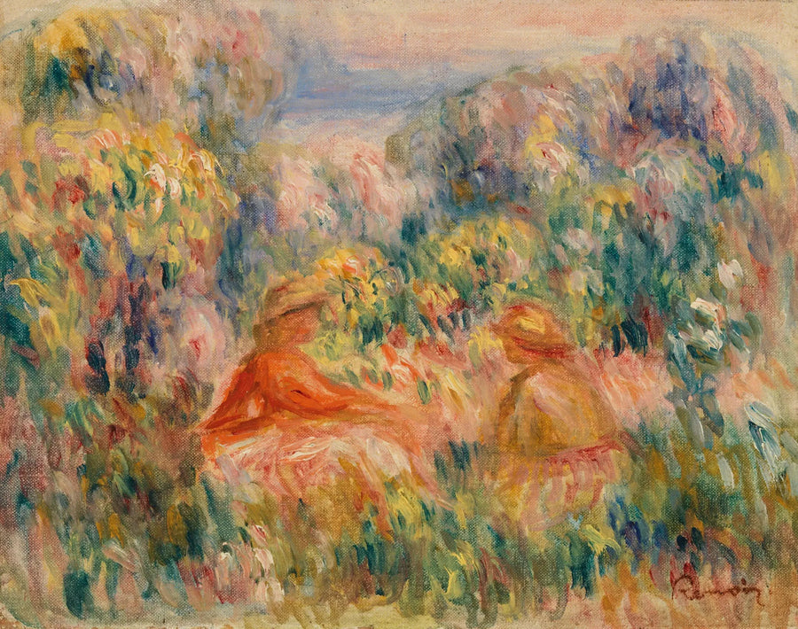 Duas mulheres em uma paisagem - Pierre-Auguste Renoir