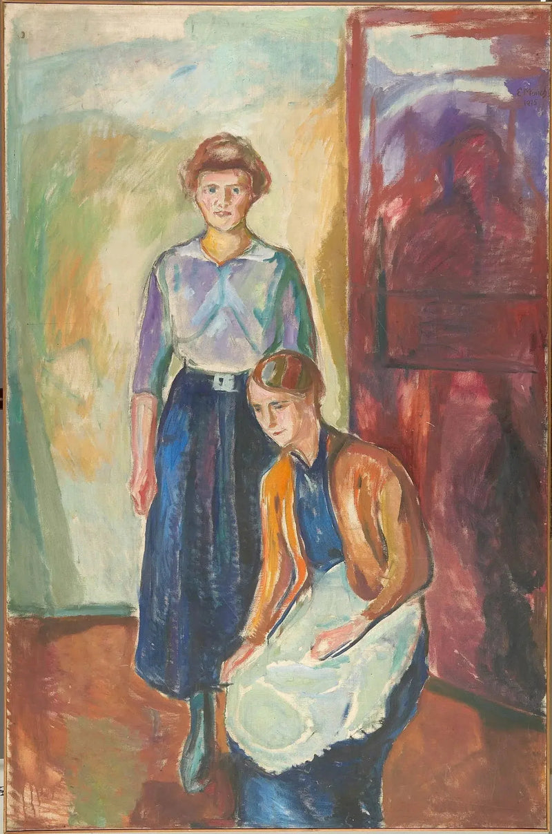 Duas Mulheres de Quarto - Edvard Munch