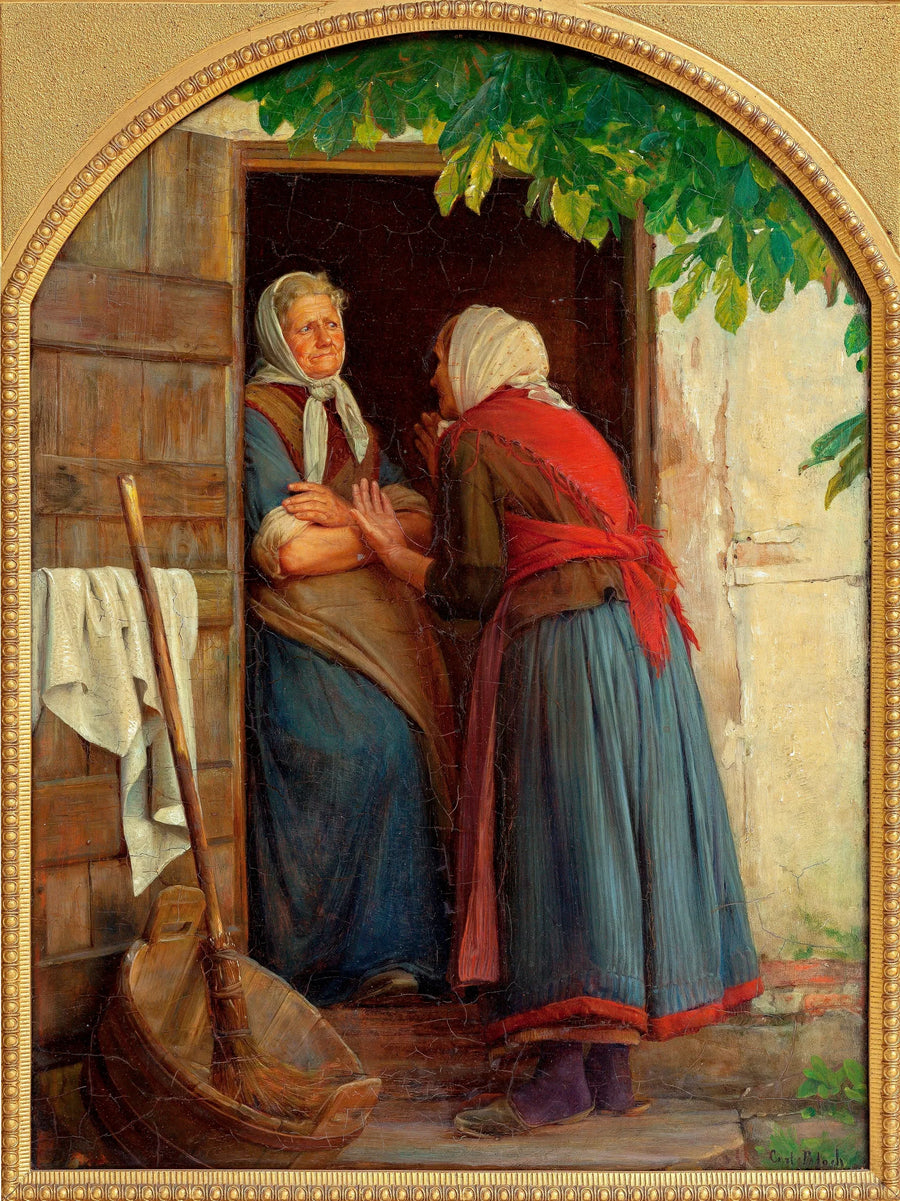Duas mulheres conversando - Carl Heinrich Bloch