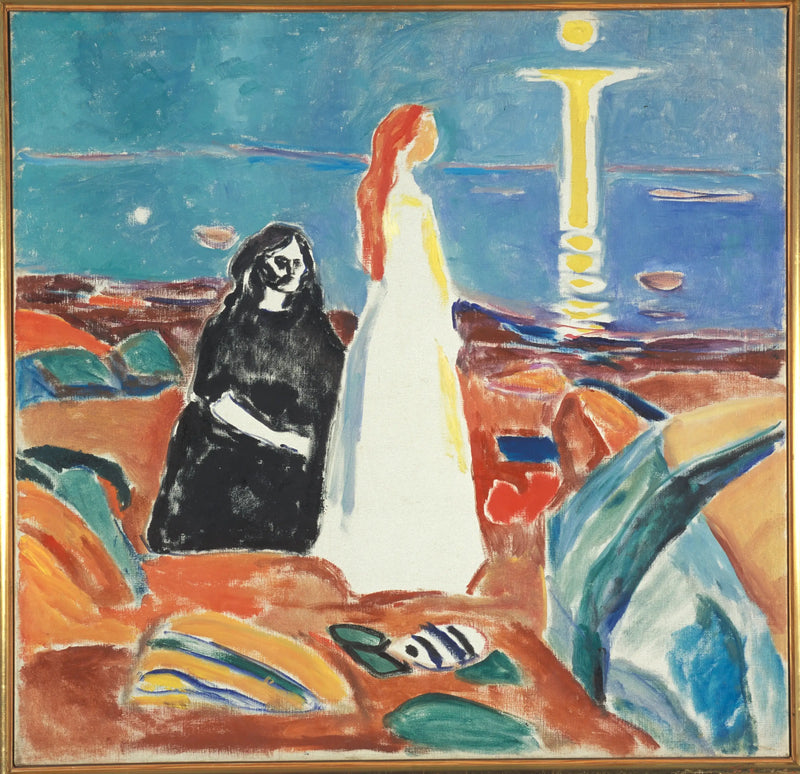 Duas Mulheres na Margem - Edvard Munch