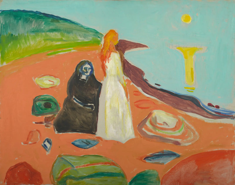 Duas Mulheres na Margem - Edvard Munch