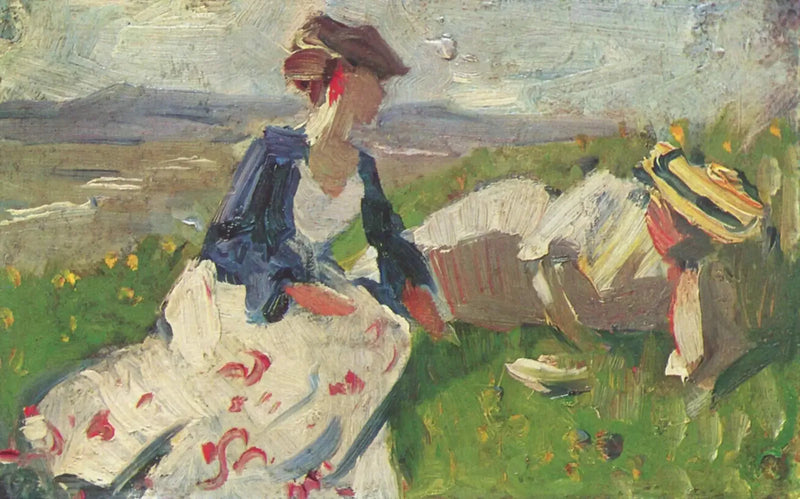 Duas mulheres na colina - Franz Marc