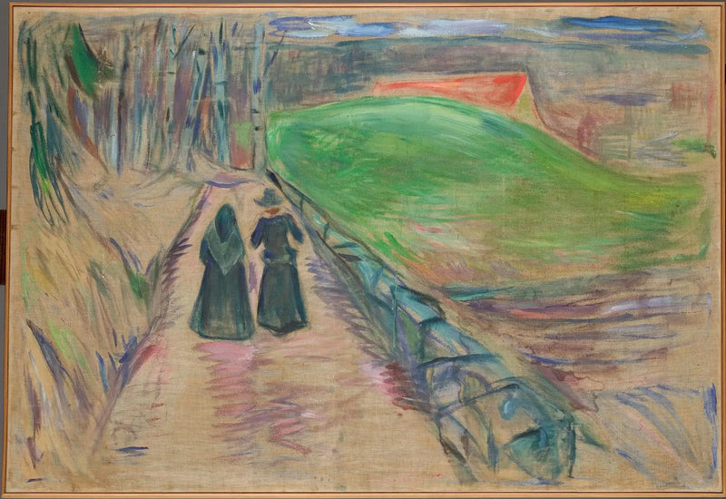 Duas Mulheres na Estrada - Edvard Munch