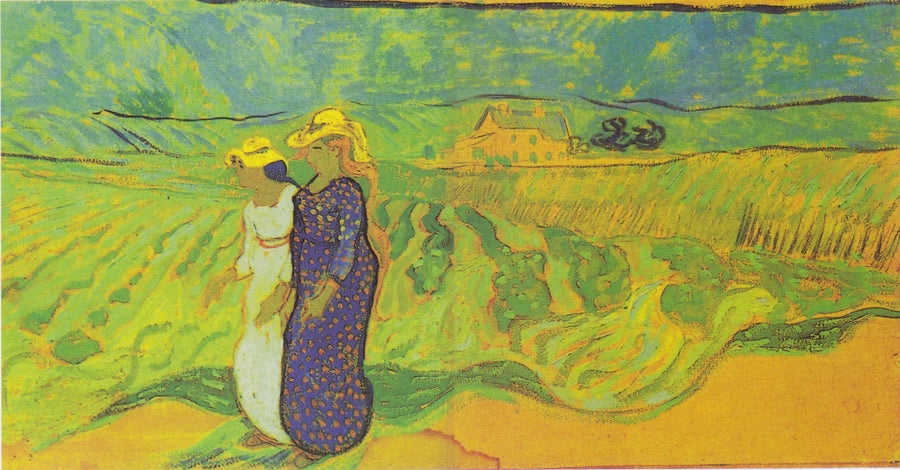 Duas Mulheres através dos campos - Vincent van Gogh