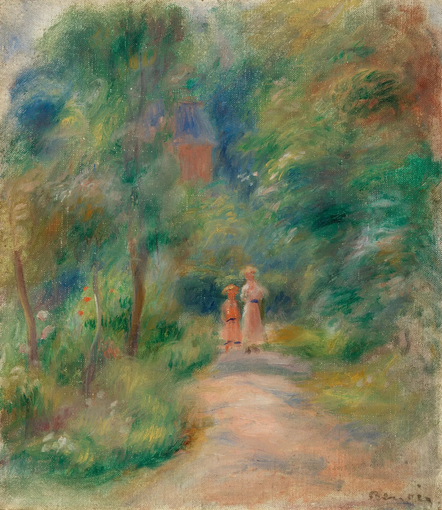 Duas figuras em um caminho - Pierre-Auguste Renoir