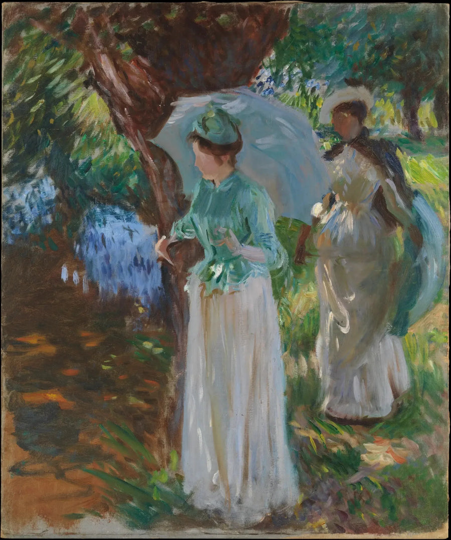 Duas meninas com sombrinhas - John Singer Sargent