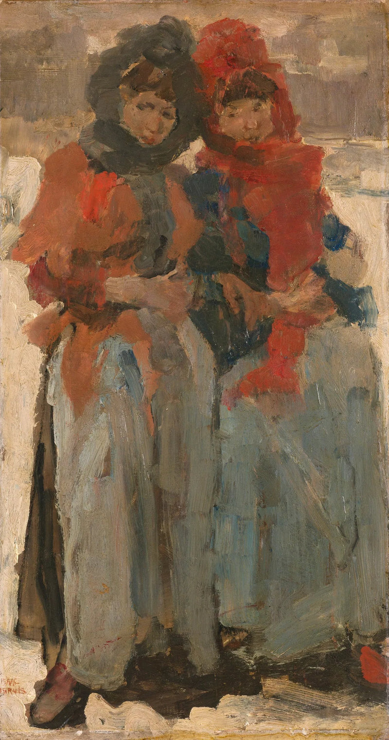 Duas meninas na neve - Isaac Israëls