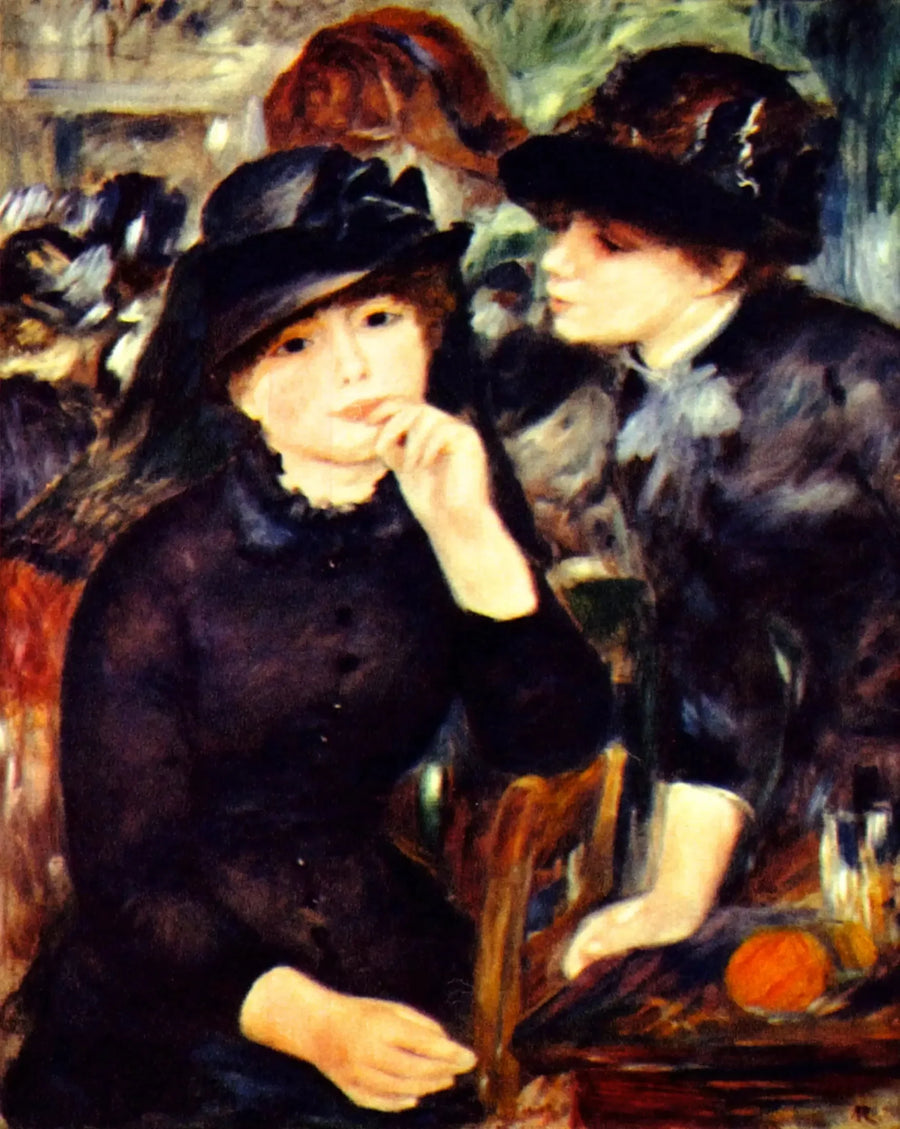 Duas meninas de preto - Pierre-Auguste Renoir