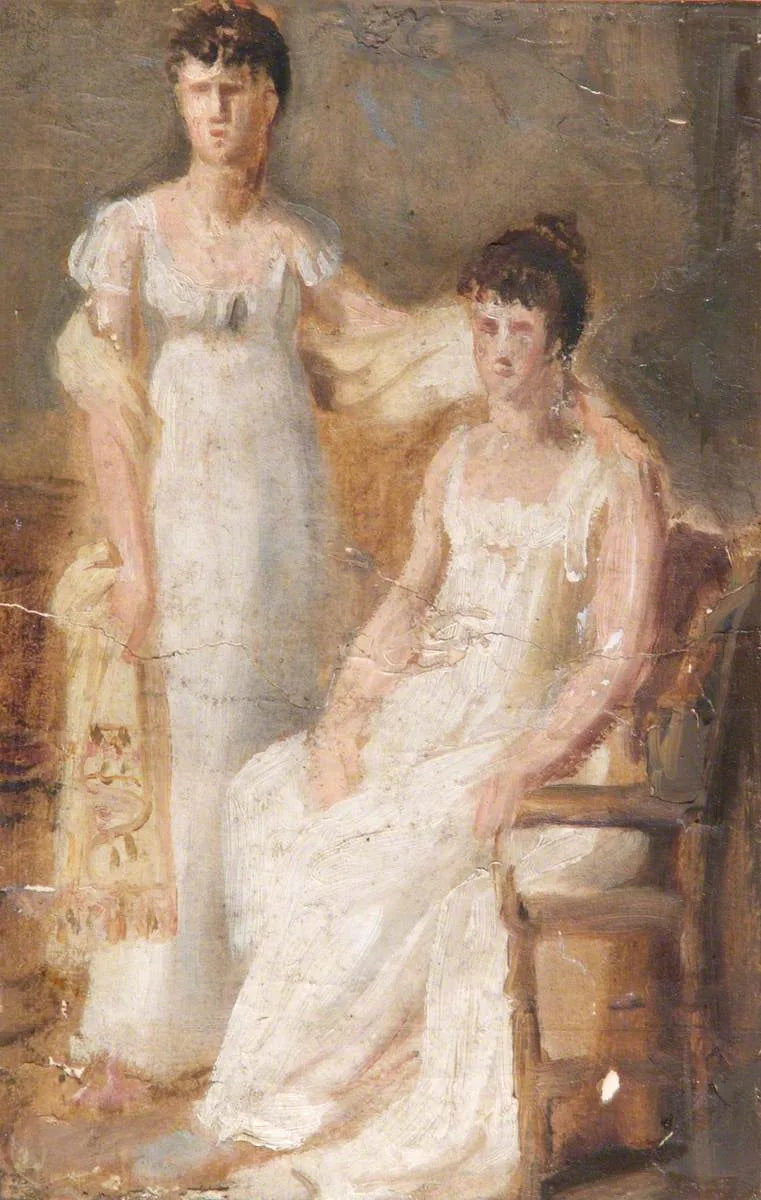 Duas meninas - Théodore Chassériau