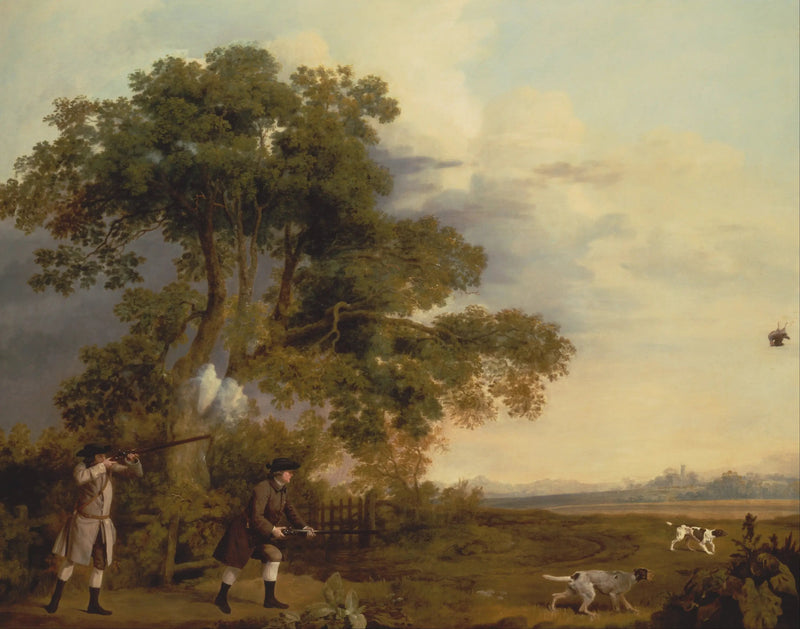 Dois cavalheiros atirando - George Stubbs