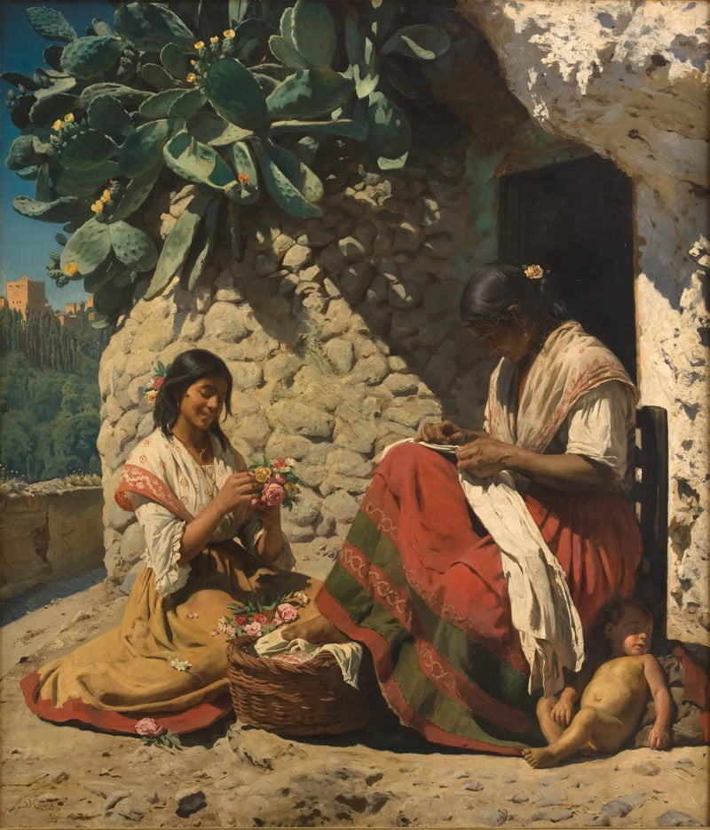 Duas ciganas diante de sua cabana. Espanha - Peder Severin Krøyer