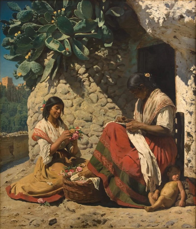 Duas ciganas diante de sua cabana. Espanha - Peder Severin Krøyer