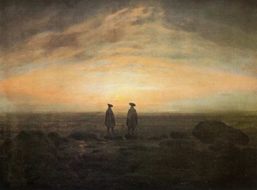 Dois homens à beira do mar - Caspar David Friedrich