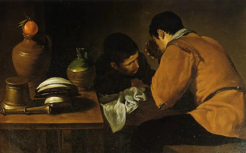 Dois Jovens à Mesa - Diego Velázquez