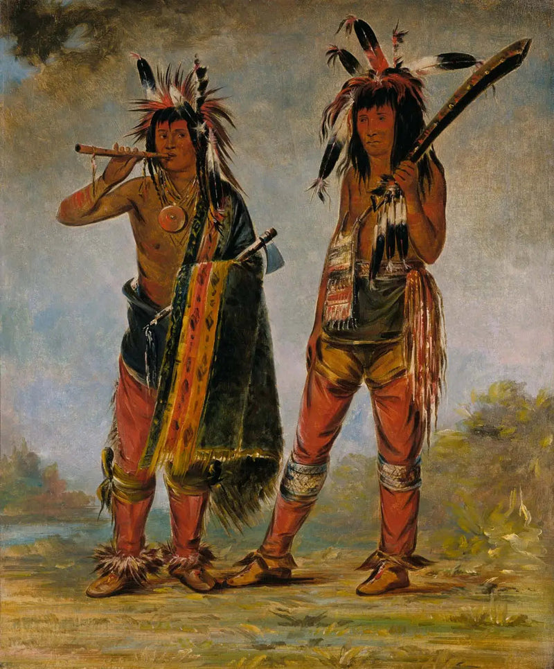 Dois jovens homens - George Catlin