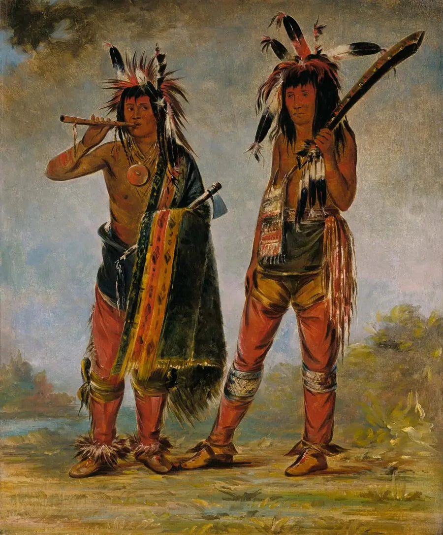 Dois jovens homens - George Catlin