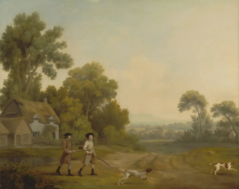 Dois cavalheiros indo para um tiroteio - George Stubbs
