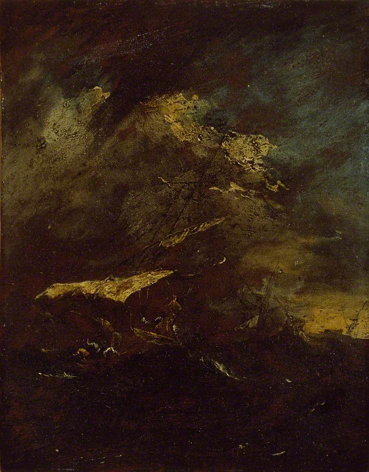 Dois navios em uma tempestade - Francesco Guardi