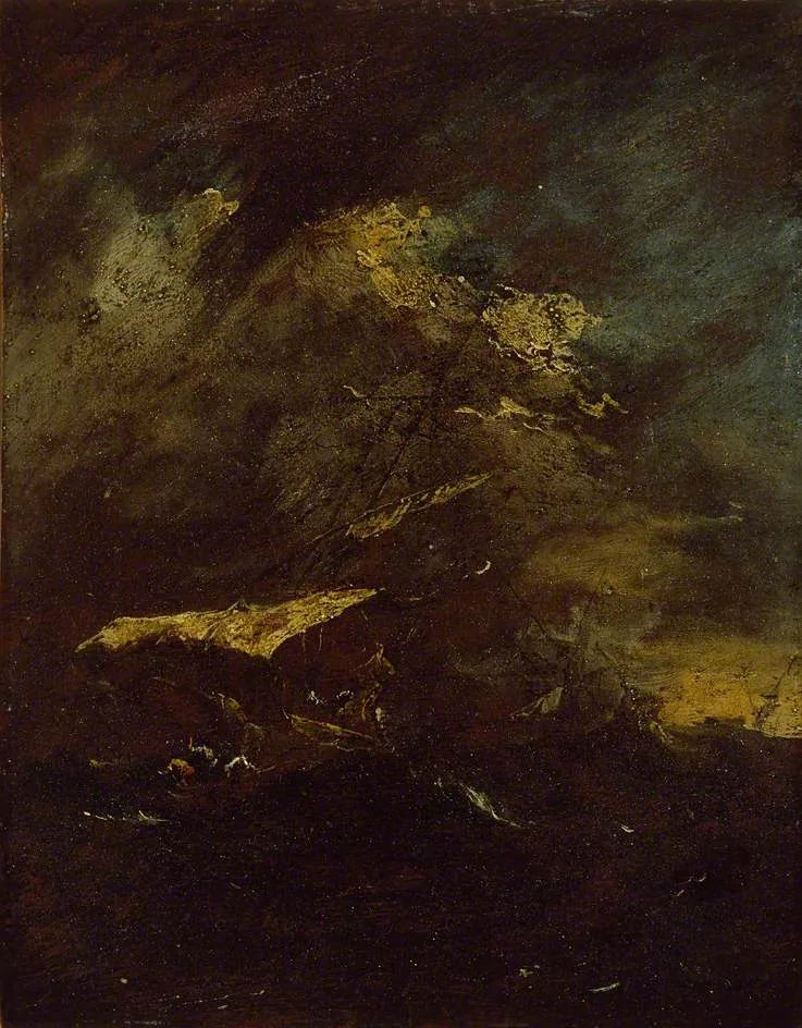 Dois navios em uma tempestade - Francesco Guardi
