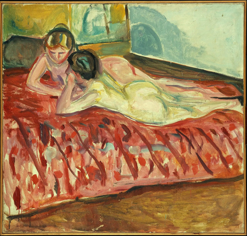 Dois Nuas deitadas - Edvard Munch