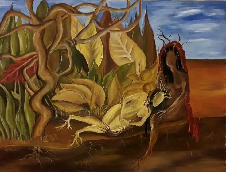 Dois nus em uma floresta - Frida Kahlo
