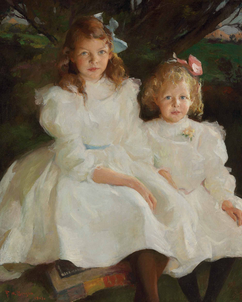 Duas Meninas Pequenas - Frank Weston Benson