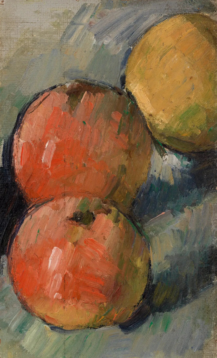 Duas maçãs e meia - Paul Cézanne