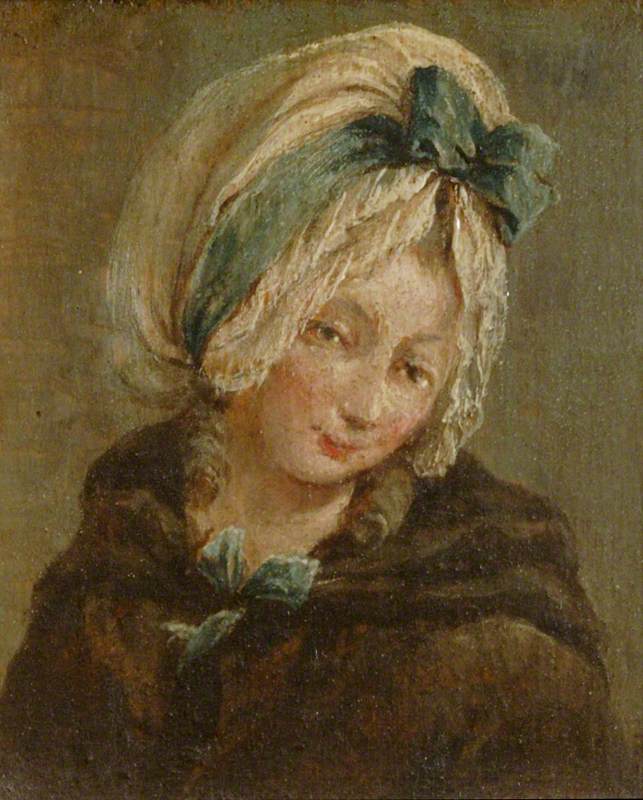Dois quadros: uma cabeça de menino e uma cabeça de menina (diptyque, painel da direita) - Francesco Guardi
