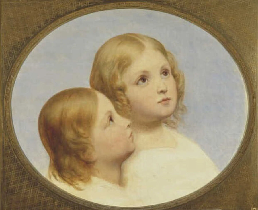 Duas cabeças de crianças - Ary Scheffer