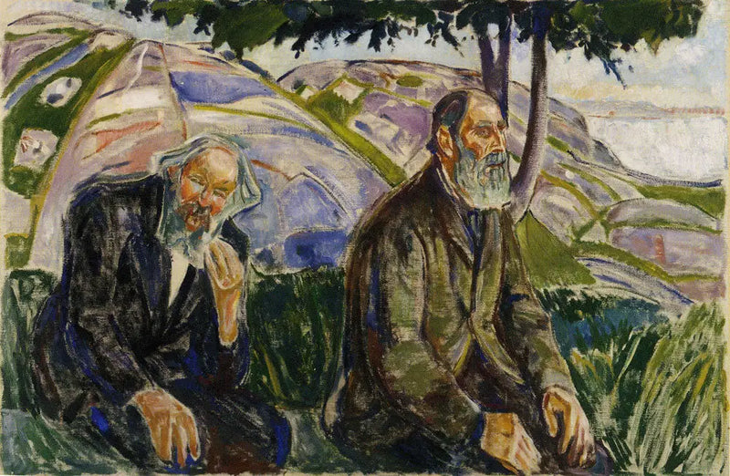 Dois Velhos Homens - Edvard Munch