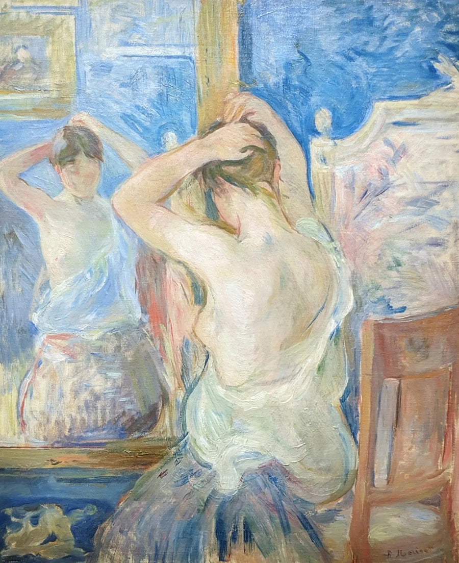 Diante do psique - Berthe Morisot