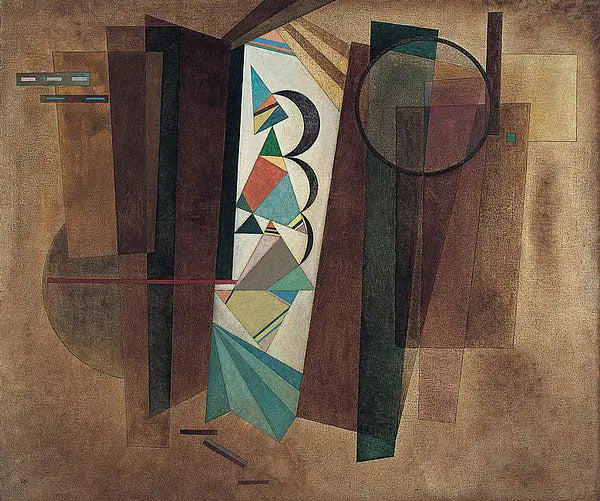 Desenvolvimento em marrom - Vassily Kandinsky