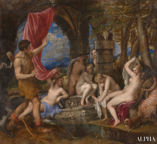 Diana et Actéon - Titien - Reproductions de tableaux et peintures haut de gamme