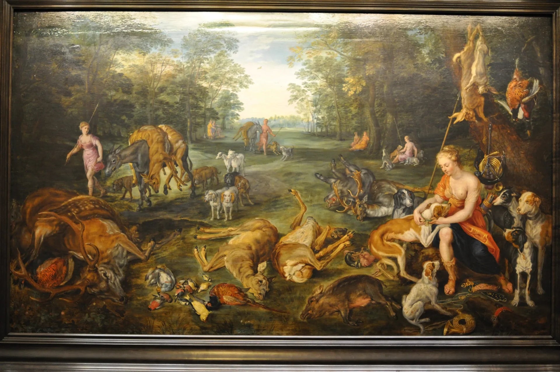 Diane à la chasse - Jan Brueghel le Jeune image 1 reproduction de peinture à l’huile