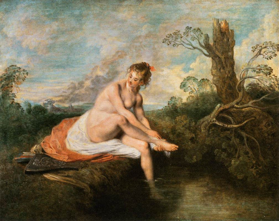 Diane no banho - Antoine Watteau