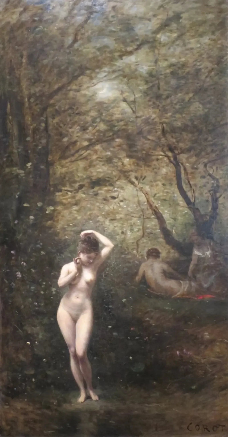 Diane no banho - Jean-Baptiste Camille Corot