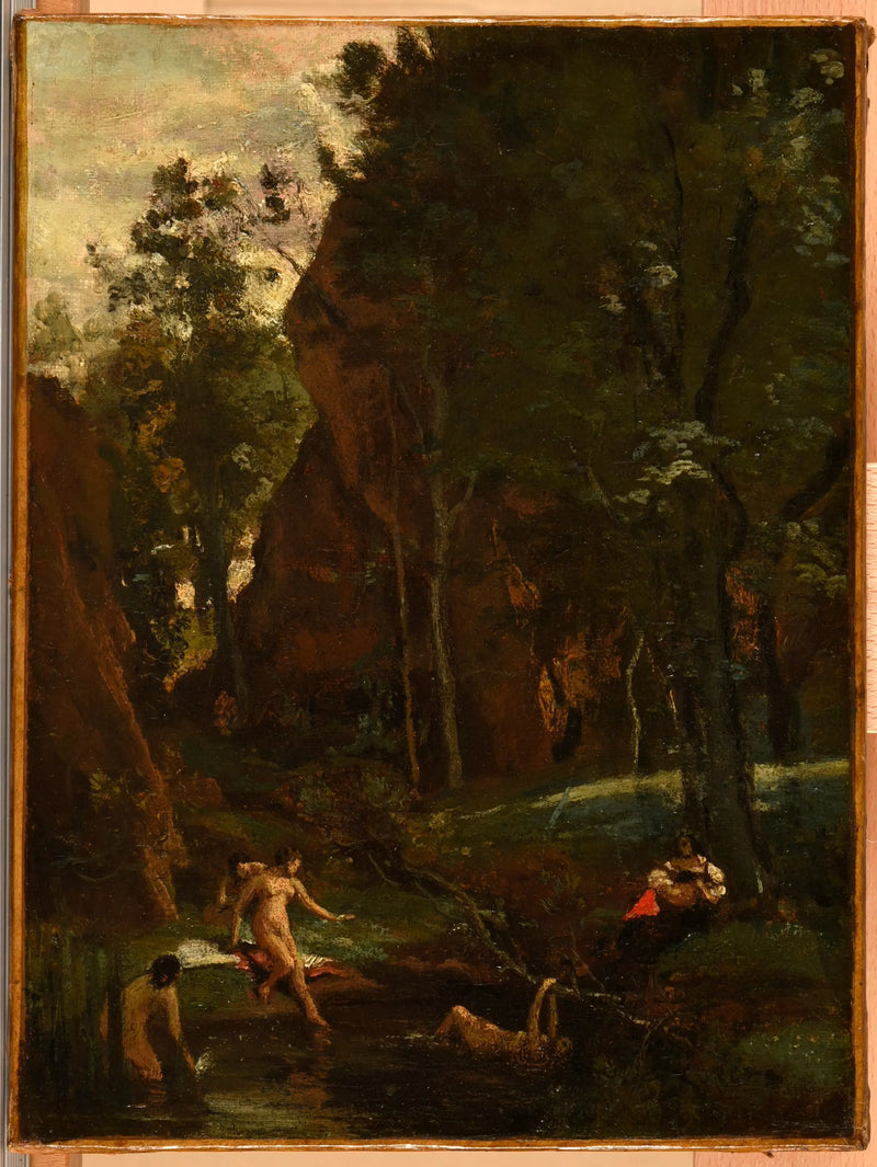 Diane no banho - Jean-Baptiste Camille Corot