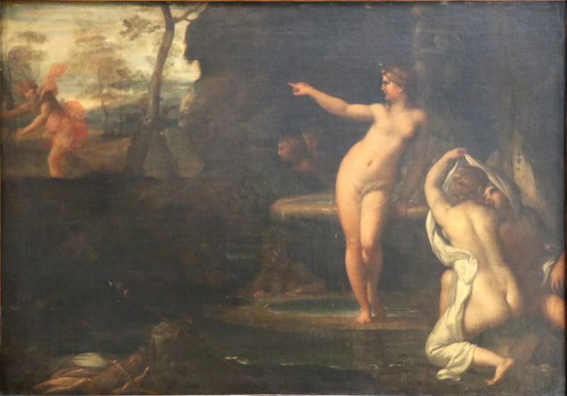 Diane no banho surpresa por Actéon - Annibale Carracci