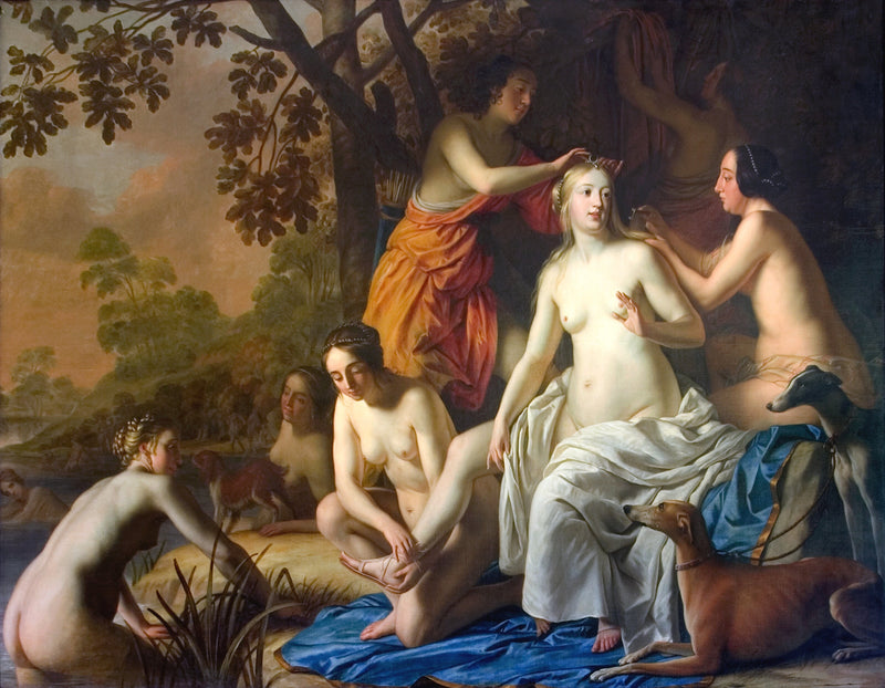 Diane com suas ninfas - Gerrit van Honthorst