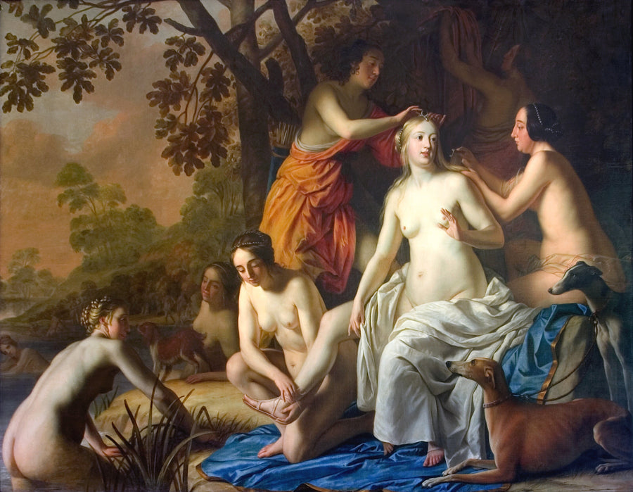 Diane com suas ninfas - Gerrit van Honthorst