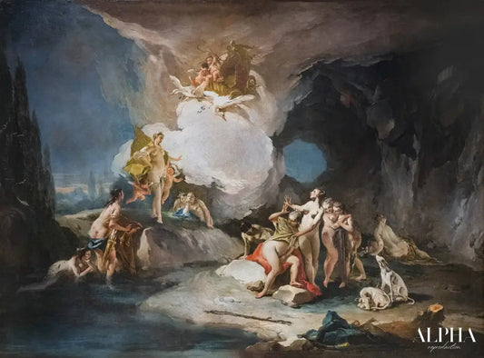 Diane et Callisto - Giambattista Tiepolo - Reproductions de tableaux et peintures haut de gamme