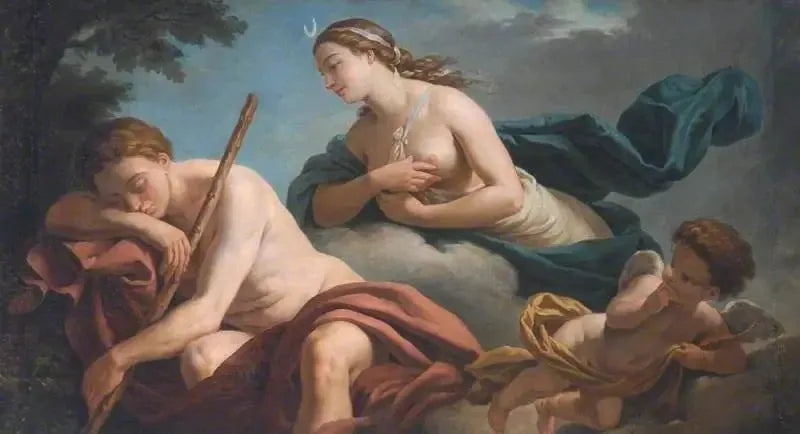 Diane e Endymion, alegoria da fidelidade - Louis Jean François Lagrenée
