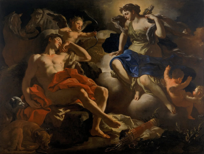 Diane e Endymion - Francesco Solimena