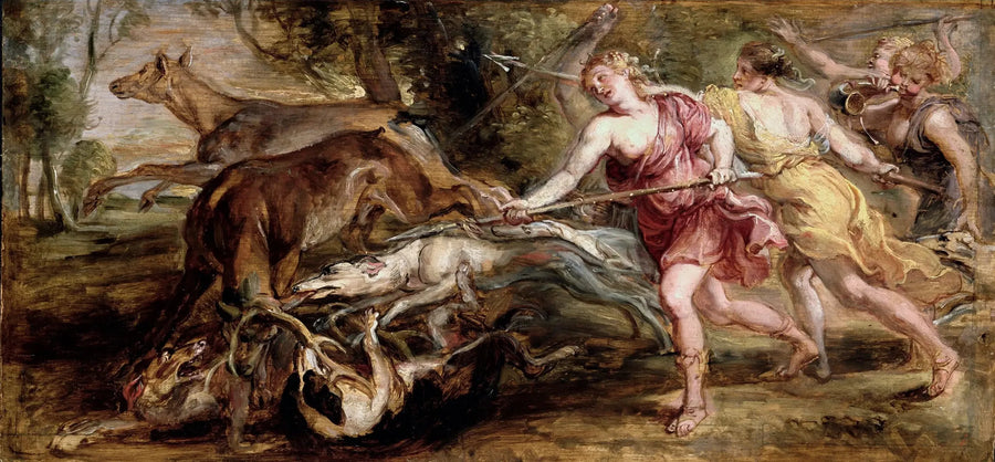 Diane e as Ninfas caçando - Peter Paul Rubens