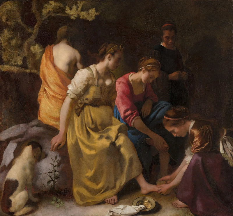 Diana e suas companheiras - Johannes Vermeer