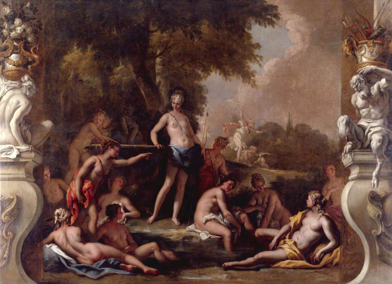 Diane e suas ninfas no banho - Sebastiano Ricci