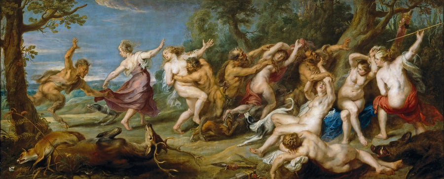Diane e suas ninfas surpreendidas pelos sátiros - Peter Paul Rubens
