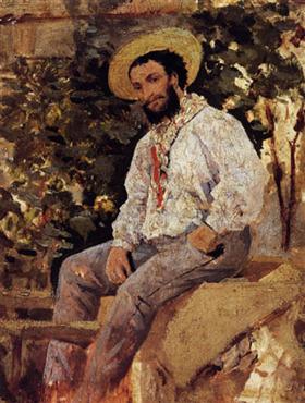 Diego Martelli em Castiglioncello - Giovanni Boldini