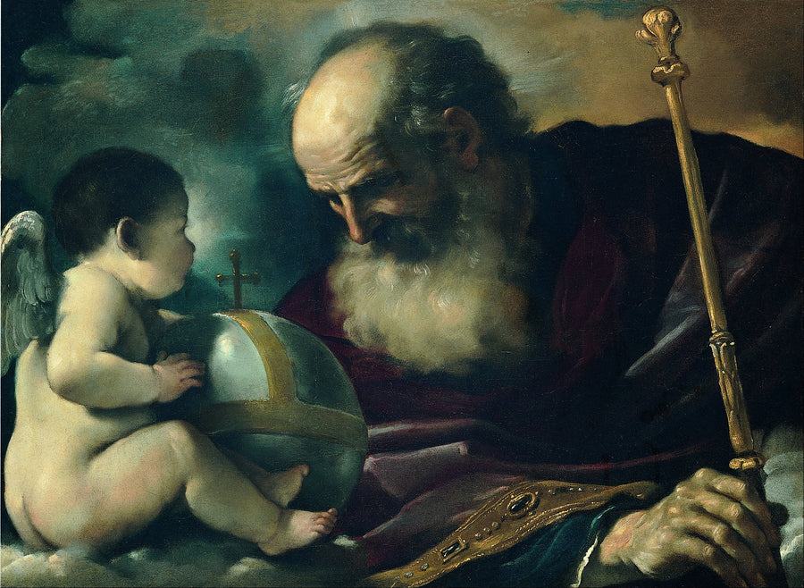 Deus Pai e o Anjo - Guercino